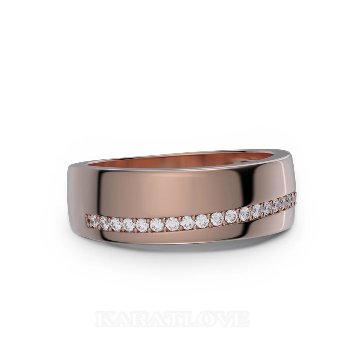 Rundschliff Diamantweiß 925er Sterlingsilber Roségold Eheringe