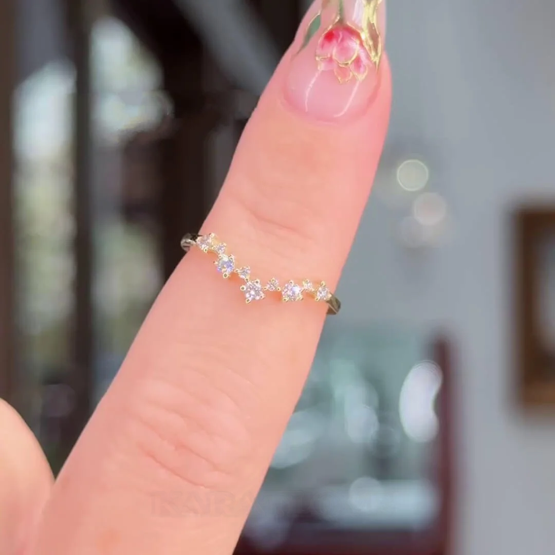 Tropfenschliff Diamantweiß 925er Sterlingsilber Gelbgold Halo Brautset