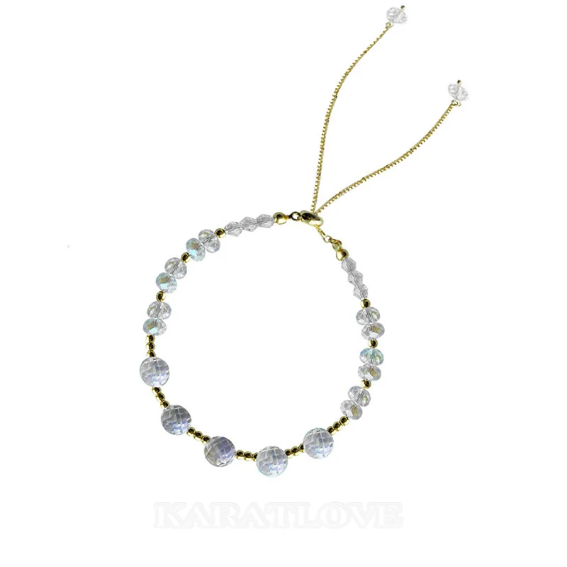 Gelbgold Kristallquarz 10.6 Zoll Armband