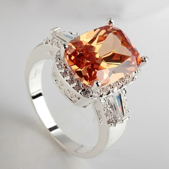 Radiantschliff Orange Verlobungsring