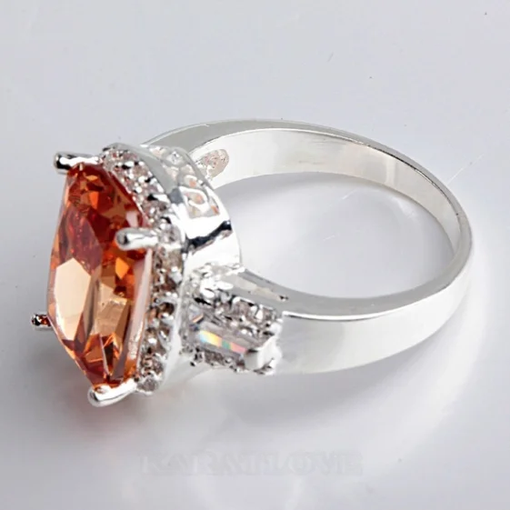 Radiantschliff Orange Verlobungsring