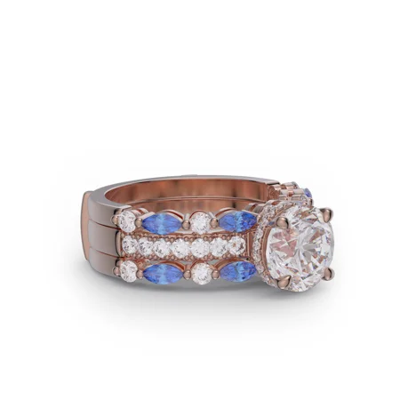 RundSchnitt Diamant Weiß...