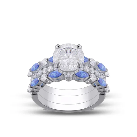 RundSchnitt Diamant Weiß...