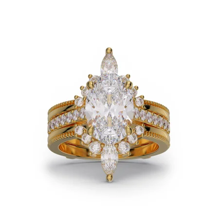 Ovalschliff Diamant Weiß...