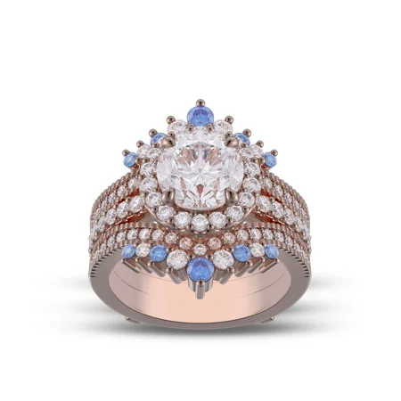 RundSchnitt Diamant Weiß...