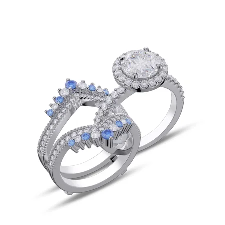 RundSchnitt Diamant Weiß...