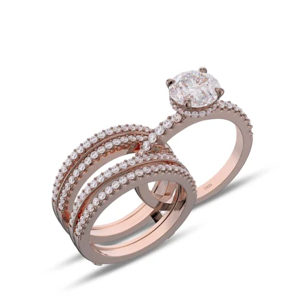 RundSchnitt Diamant Weiß...