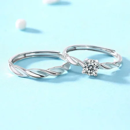 Rundschliff Moissanite...