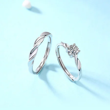 Rundschliff Moissanite...