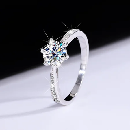 Rundschliff Moissanite...