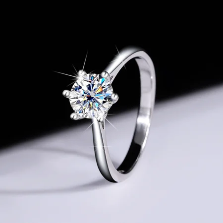 Rundschliff Moissanite...