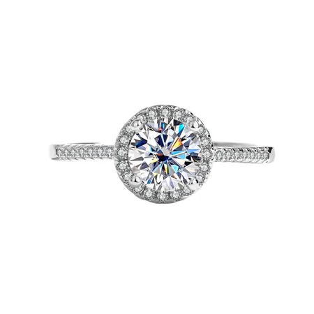 Rundschliff Moissanite...