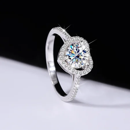 Rundschliff Moissanite...