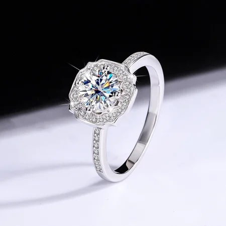 Rundschliff Moissanite...