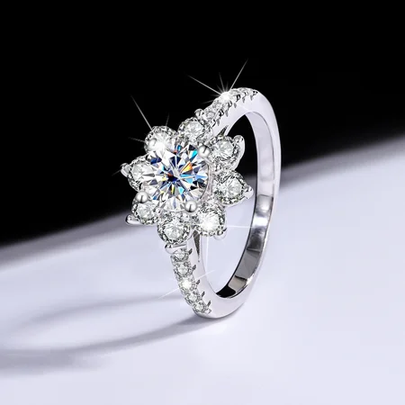 Rundschliff Moissanite...