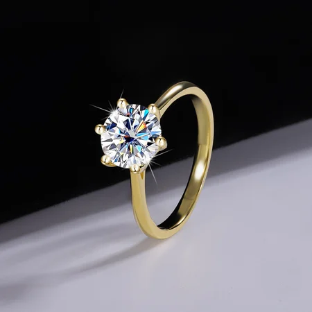 Rundschliff Moissanite...