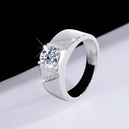 Rundschliff Moissanite...