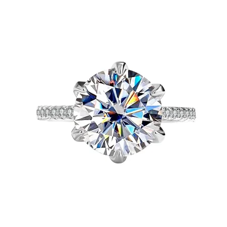 Rundschliff Moissanite...