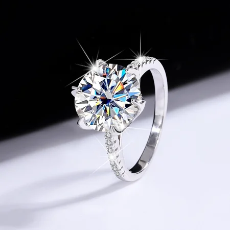 Rundschliff Moissanite...