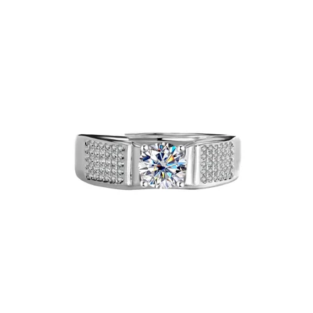 Rundschliff Moissanite...