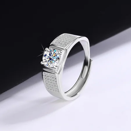 Rundschliff Moissanite...