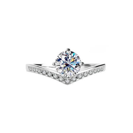 Rundschliff Moissanite...