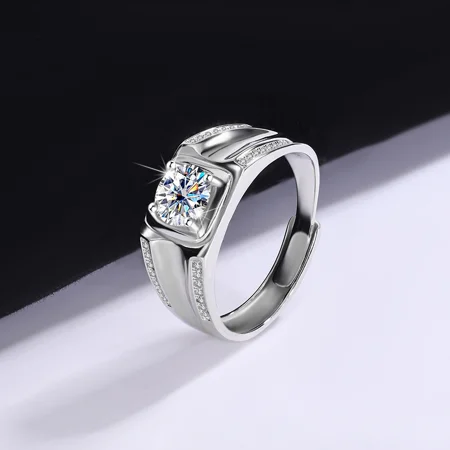 Rundschliff Moissanite...