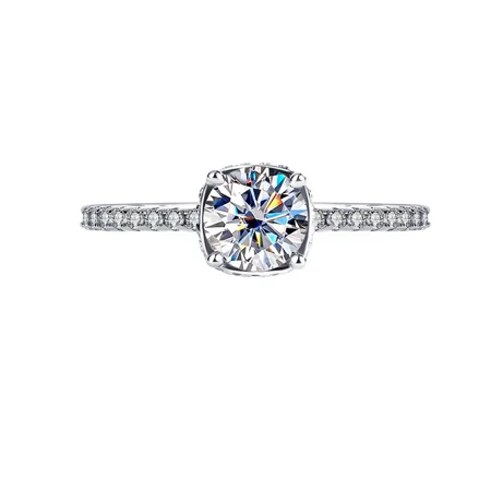 Rundschliff Moissanite...