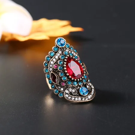 Rubinrot and Saphirblau Ring