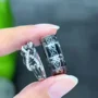 Paar-Ringe aus weißem Sterlingsilber mit Brillantschliff-Diamant