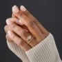 Rundschliff Peridotgrün 925er Sterlingsilber Gelbgold Klassisch Verlobungsring