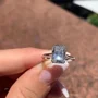 Diamantweiß Radiantschliff Klassisch Verlobungsring aus 925er Sterlingsilber