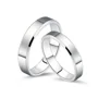 Einfache 925er Sterlingsilber Partnerringe