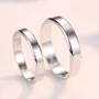Einfache 925er Sterlingsilber Partnerringe