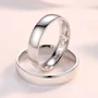Einfache 925er Sterlingsilber Partnerringe