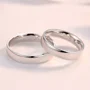 Einfache 925er Sterlingsilber Partnerringe