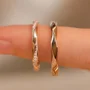 Runder Diamantweiß 925er Sterlingsilber Partnerringe