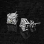 Prinzessschliff Ohrstecker aus 925er Sterlingsilber