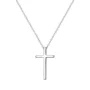 Religiöse Halskette mit Kreuz aus Silber/Gold