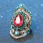 Rubinrot and Saphirblau Ring