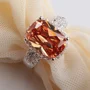 Radiantschliff Orange Verlobungsring