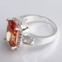 Radiantschliff Orange Verlobungsring
